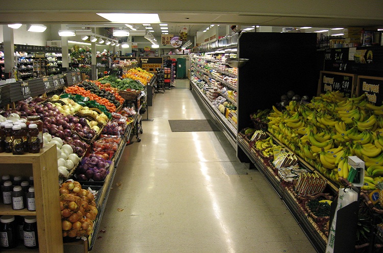 Foto de um supermercado