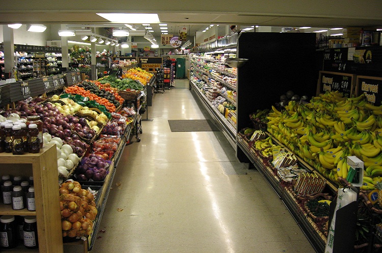 Foto de um supermercado